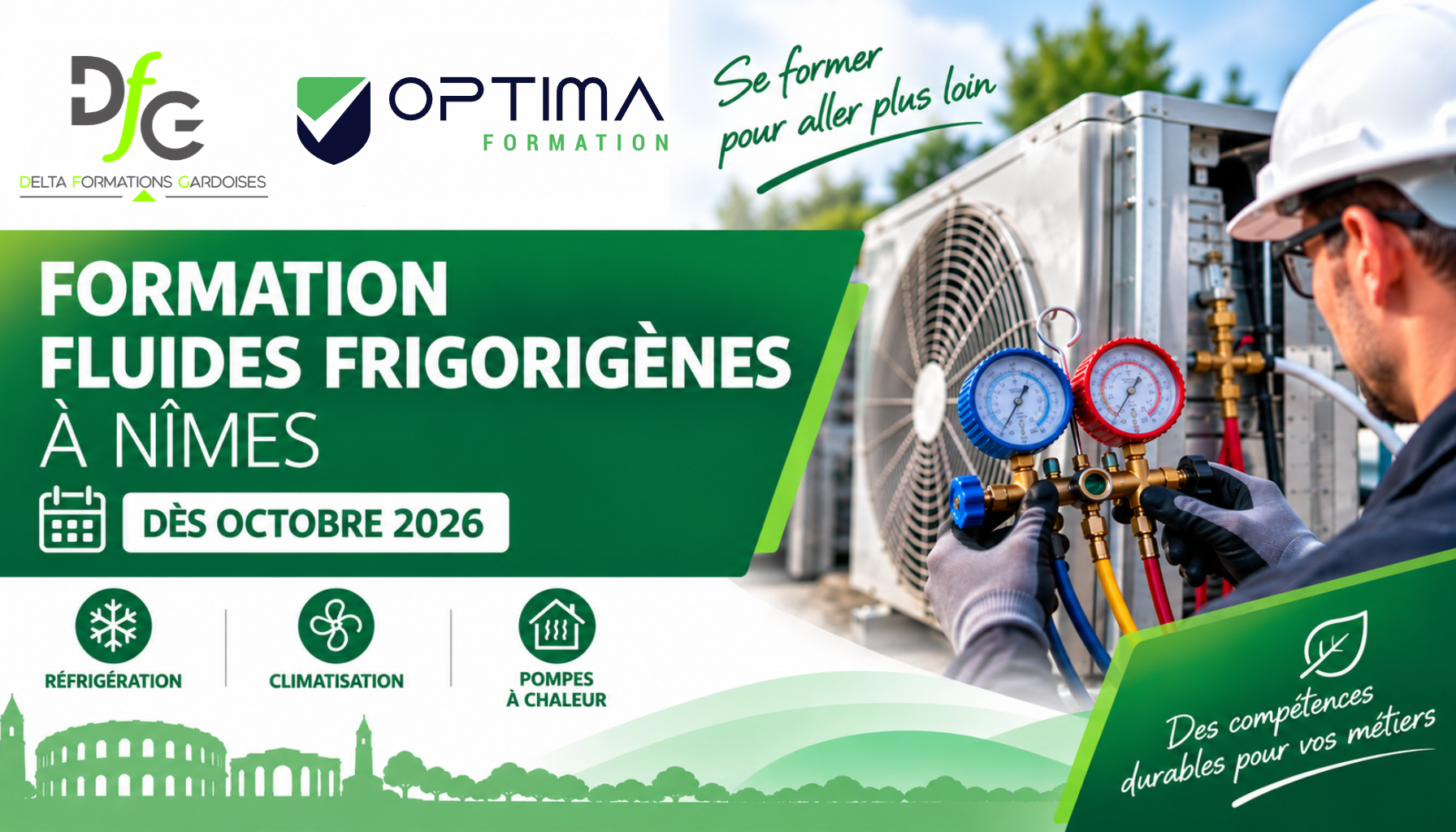 Lire la suite à propos de l’article Formation fluides frigorigènes à Nîmes : DFG élargit son offre
